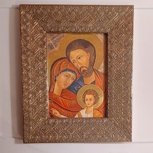 Holy Family Framed Religious Icon Art